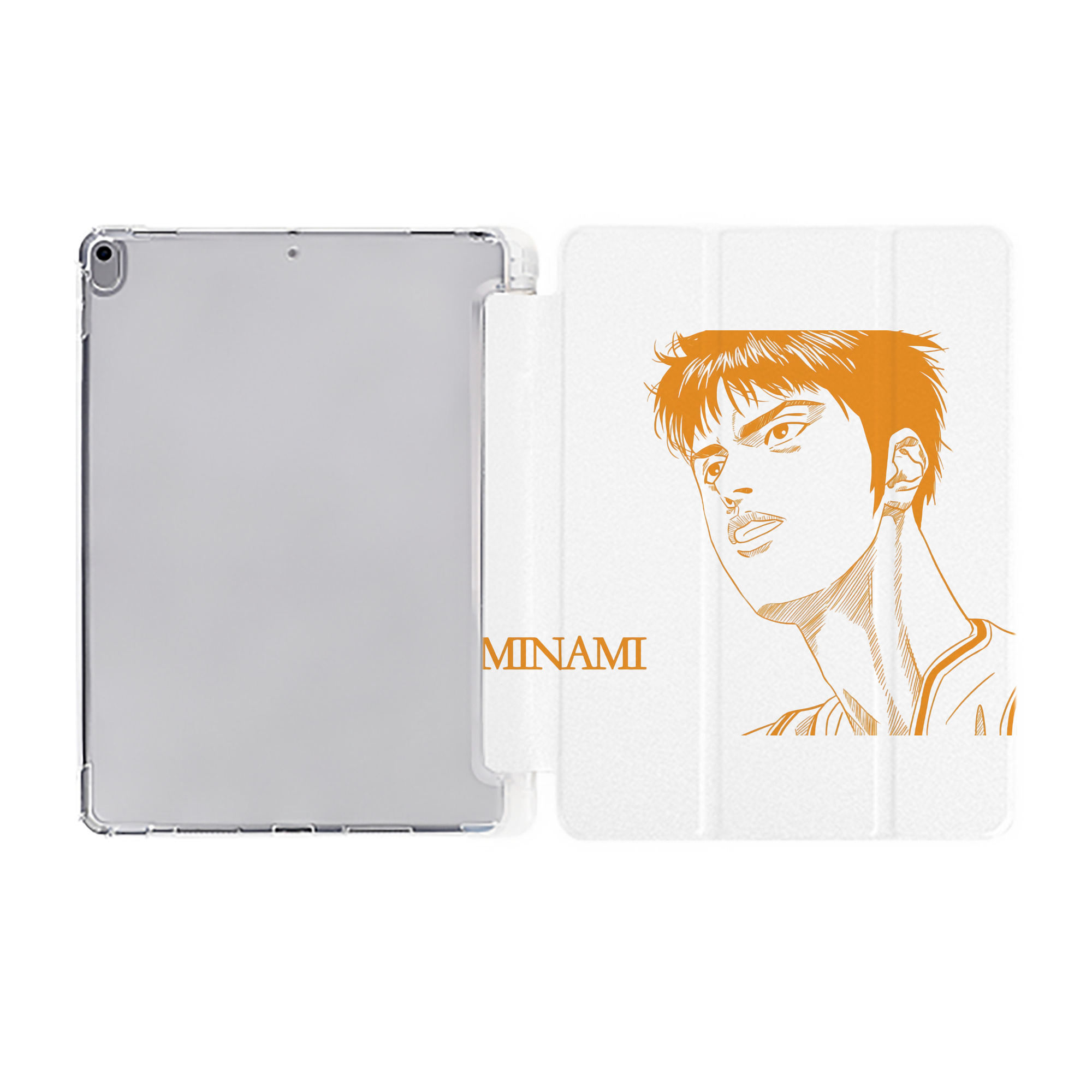 （画像用） SLAM DUNK／スラムダンク IPad ケース ペン収納付き 三つ折りスタンド PUレザー×シリコン 対応機種9.5/10.5/10.9インチ